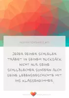 Vorschau - Lehrpläne/Lehrermaterial - Inspirationskarte #01 / Herzenskommunikation - Deckblatt