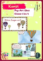 Vorschau - Mal- und Bastelvorlagen - Kunstprojekt_Wohin fliegen wir_Klasse 1-4 - Seite 1