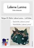 Vorschau - Arbeitsblätter - Religion - Laterne Lumina - St. Martin - Licht teilen - Deckblatt