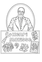 Vorschau - Arbeitsblätter - Henri Matisse - Künstler - Flipbook einen Steckbrief erstellen & Kunstbetrachtung - Seite 2