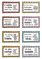 Vorschau - Fördermaterial/Inklusion - 40 Nashorn Affirmationskarten für die Nashornklasse - Seite 2