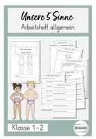 Vorschau - Stundenentwürfe - Arbeitsheft Unsere 5 Sinne - allgemein - Deckblatt