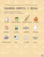 Vista previa - Hojas de trabajo - Actividades Halloween.Español-inglés - página 3