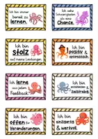 Vorschau - Fördermaterial/Inklusion - 40 Oktopus Affirmationskarten für die Oktopusklasse - Seite 3