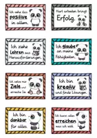 Vorschau - Fördermaterial/Inklusion - 40 Panda Affirmationskarten für die Pandaklasse - Seite 1