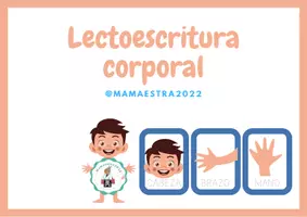 Vista previa - Tarjetas / Manipulativos - LECTOESCRITURA CORPORAL - página 1