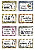Vorschau - Fördermaterial/Inklusion - 40 Pinguin Affirmationskarten für die Pinguinklasse - Seite 3