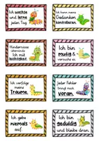 Vorschau - Fördermaterial/Inklusion - 40 Raupen Affirmationskarten für die Raupenklasse - Seite 2