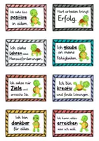 Vorschau - Fördermaterial/Inklusion - 40 Schildkröten Affirmationskarten für die Schildkrötenklasse - Seite 1