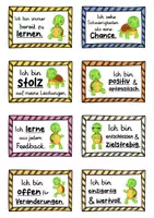 Vorschau - Fördermaterial/Inklusion - 40 Schildkröten Affirmationskarten für die Schildkrötenklasse - Seite 3