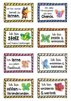 Vorschau - Fördermaterial/Inklusion - 40 Schmetterlinge Affirmationskarten für die Schmetterlingklasse - Seite 3