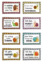 Vorschau - Fördermaterial/Inklusion - 40 Schnecken Affirmationskarten für die Schneckenklasse - Seite 2