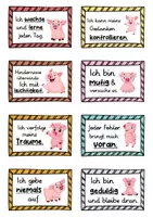 Vorschau - Fördermaterial/Inklusion - 40 Schweine Affirmationskarten für die Schweineklasse - Seite 2