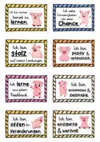 Vorschau - Fördermaterial/Inklusion - 40 Schweine Affirmationskarten für die Schweineklasse - Seite 3