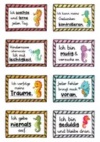 Vorschau - Fördermaterial/Inklusion - 40 Seepferdchen Affirmationskarten für die Seepferdchenklasse - Seite 2