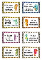 Vorschau - Fördermaterial/Inklusion - 40 Seepferdchen Affirmationskarten für die Seepferdchenklasse - Seite 3