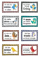Vorschau - Fördermaterial/Inklusion - 40 Vogel Affirmationskarten für die Vogelklasse - Seite 1