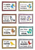 Vorschau - Fördermaterial/Inklusion - 40 Vogel Affirmationskarten für die Vogelklasse - Seite 2