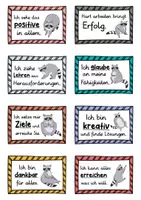 Vorschau - Fördermaterial/Inklusion - 40 Waschbär Affirmationskarten für die Waschbärklasse - Seite 1