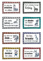 Vorschau - Fördermaterial/Inklusion - 40 Wolf Affirmationskarten für die Wolfklasse - Seite 1