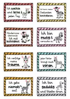 Vorschau - Fördermaterial/Inklusion - 40 Zebra Affirmationskarten für die Zebraklasse - Seite 2