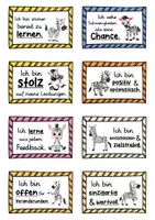 Vorschau - Fördermaterial/Inklusion - 40 Zebra Affirmationskarten für die Zebraklasse - Seite 3