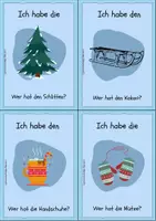Vorschau - Spiele - Lesespiel (Ich habe, wer hat ...?) - Winter - Deutsch 3/4 - Seite 2