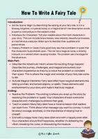 Vorschau - Arbeitsblätter - Roll a Fairy Tale - Creative Writing (+ Language Support + Fairy Tale) - Seite 1