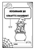 Vorschau - Arbeitsblätter - Hexendinner bei Karlotta Knäckebrot - 2-fach differenziertes Leseheft mit Lösungen - Seite 3