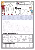 anteprima - Esercizi - Mate Classe Prima: Impara e scrivi i numeri - Pagina 2