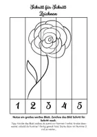 Vorschau - Arbeitsblätter - Kunst: Schritt für Schritt zeichnen_Pflanzen und Blumen - Seite 1