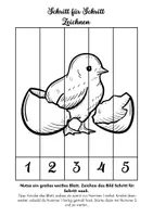 Vorschau - Arbeitsblätter - Kunst: Schritt für Schritt zeichnen: Ostern - Seite 3