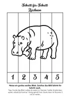 Vorschau - Arbeitsblätter - Kunst: Schritt für Schritt_Zeichnen_Zootiere - Seite 2