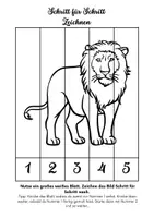 Vorschau - Arbeitsblätter - Kunst: Schritt für Schritt_Zeichnen_Zootiere - Seite 3