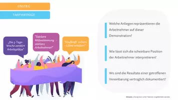 Vorschau - Arbeitsblätter - Tarifverträge - Komplett vorbereitete Stunde - Seite 2