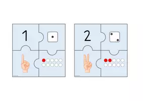 Vorschau - Spiele - Mathe Puzzle - Mengenerfassung 1-10 - Seite 1