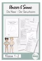 Vorschau - Stundenentwürfe - Arbeitsheft Die Nase Geruchssinn Unsere 5 Sinne - Deckblatt