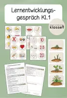 Vorschau - Arbeitsblätter - Materialpaket Lernentwicklungsgespräch/Zeugnis Klasse 1 & 2 - Deckblatt