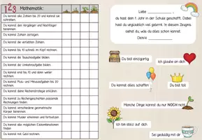 Vorschau - Arbeitsblätter - Kompetenzorientiertes Zeugnis Klasse 1 - Seite 1
