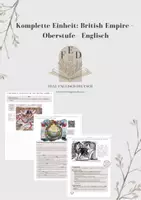 Vorschau - Unterrichtsreihen - Einheit: The British Empire - Deckblatt