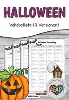 Vorschau - Arbeitsblätter - Halloween - Vokabelliste (4 Versionen) - Deckblatt