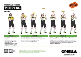 Vorschau - Poster - Freestyle-Frisbee: Stationskarte "Tipping" - Deckblatt