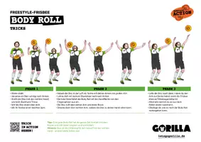 Vorschau - Poster - Freestyle-Frisbee: Stationskarte "Body Roll" - Deckblatt