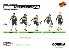 Vorschau - Poster - Freestyle-Frisbee: Stationskarte "Under the Leg Catch" - Deckblatt