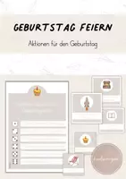 Vorschau - Poster - Geburtstag feiern: Blanko-Würfel / Gutscheine / Aktionen - Deckblatt