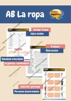 Vorschau - Stundenentwürfe - Materialpaket LA ROPA Spanisch - Seite 1