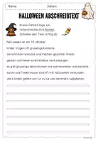 Vorschau - Arbeitsblätter - Halloween Abschreibtext / Groß- und Kleinschreibung - Seite 2