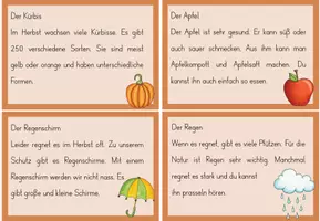 Vorschau - Aufgabenkarten - Abschreibtexte Herbst, Halloween und Martinstag (Deutsch Klasse 2 und 3) - Seite 3