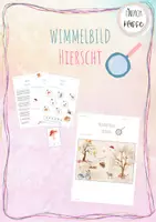 Vorschau - Arbeitsblätter - Wimmelbild: Den Hierscht entdecken - Deckblatt