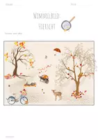 Vorschau - Arbeitsblätter - Wimmelbild: Den Hierscht entdecken - Seite 3